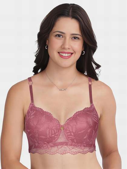 Susie Rosewine Full Lace Double Front Strap Padded Wired Bra
