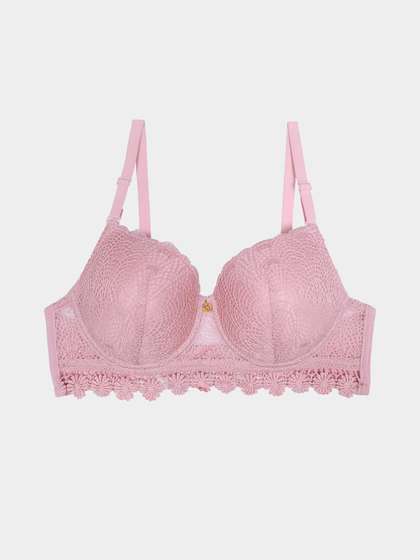 Susie Cashmere Rose Lace Underband Padded Wired Bra