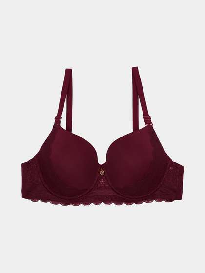 Susie Rio Red Scallop Lace Padded Wired Bra