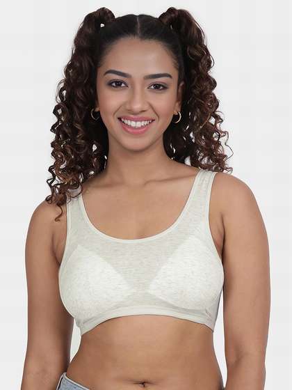 Shyaway Teens Grey Melange Darted Padded Everyday Bra
