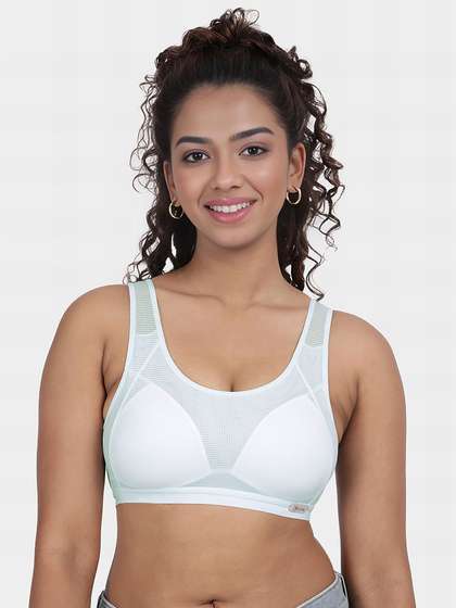 Shyaway Teens Light Blue Mesh Padded Bra