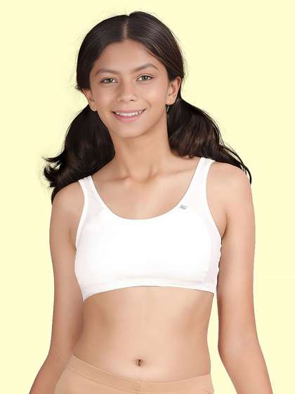 Shyaway Teens White Full Lace Lightly Padded Bra