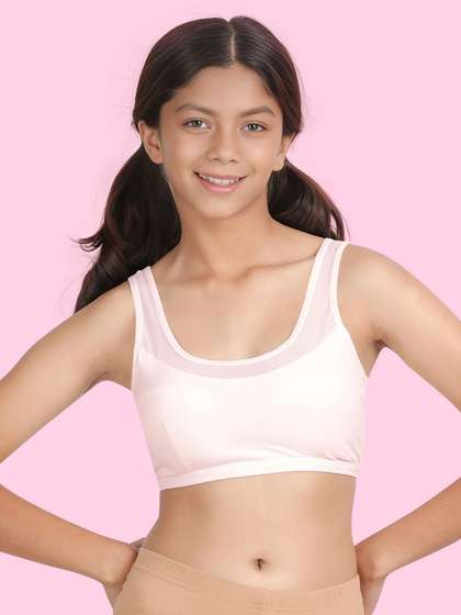 Shyaway Teens Baby Pink Padded Slip On Bra