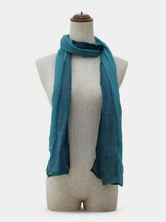 Shyle Blue Ombre Cozy Soft Scarf