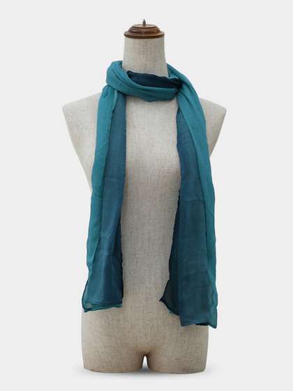 Shyle Blue Ombre Cozy Soft Scarf