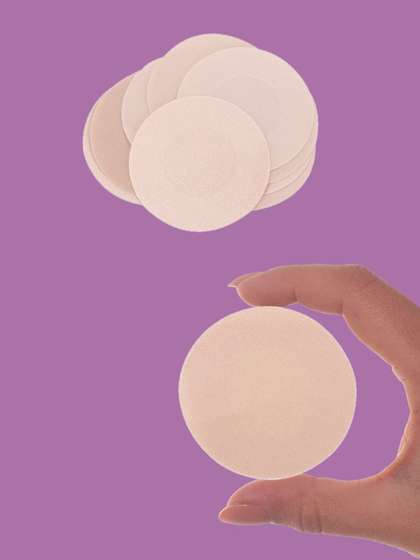 Shyle Nude Nipple Cover Bra Round Pad- Pack of 2