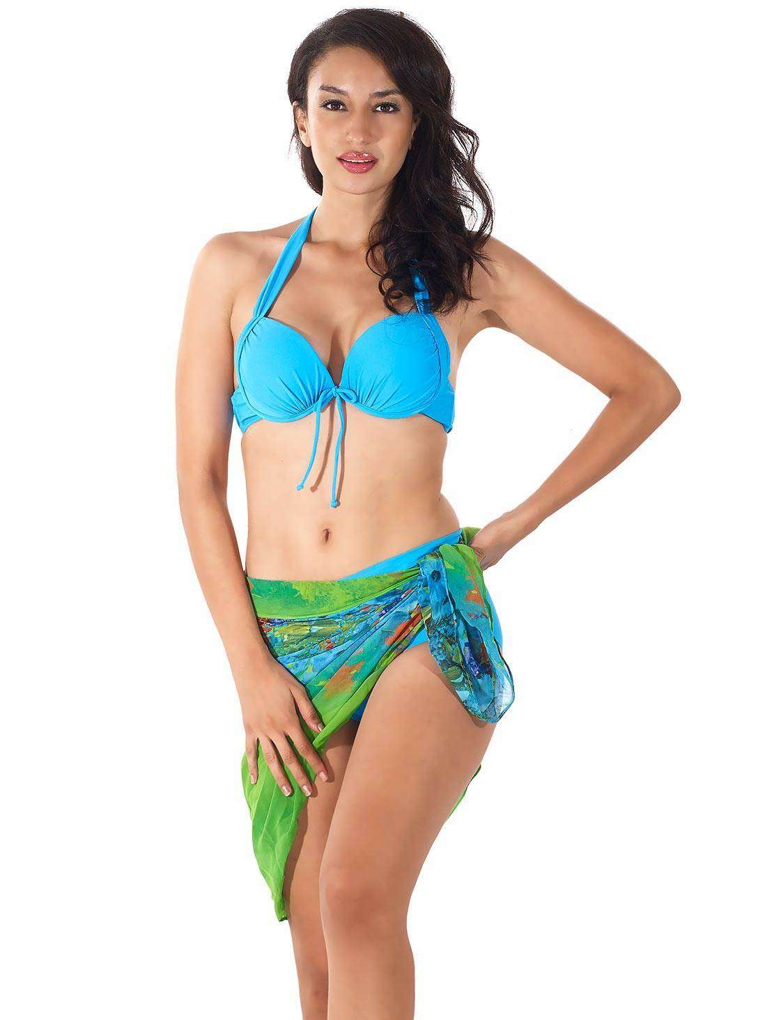 Swimsuits For Womens Shyle Blue Two- Piece Bikini Swimwear Buy