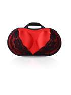 Shyle Red EVA Travel Bra Bag Lace Adorned At Front