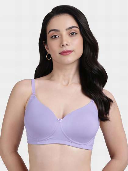 Susie Lilac Solid Cotton Everyday Padded Bra