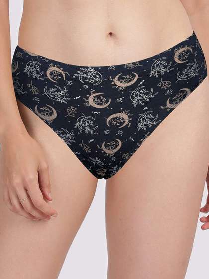 Susie Moonlit Ocean Moon Leaves Full Coverage Hipster Panty