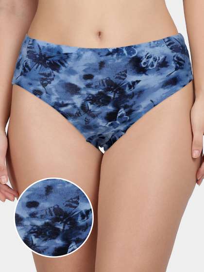 Susie Blue Depths Printed Full Coverage Hipster Panty
