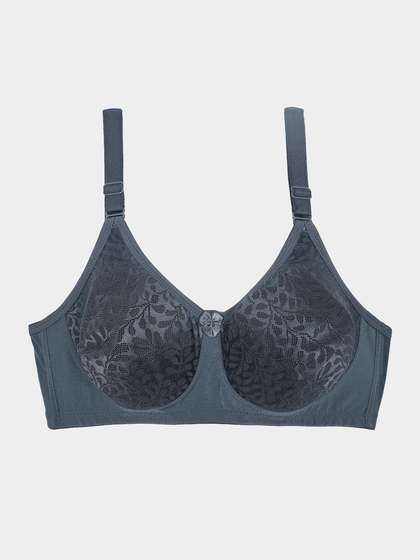 Susie Ombre Blue Non Padded Lace 3/4th Coverage Everyday Bra