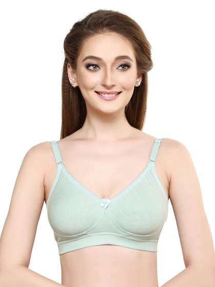 Libra C Green Full Coverage Side Encircled Non Padded Hi Support Bra