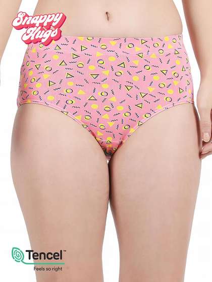 Shyaway Snappy Hugs Murex Shell Printed Micromodal Highwaist Hipster Panty