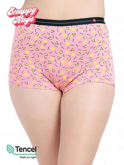 Shyaway Snappy Hugs Murex Shell Printed Micromodal Boyshorts Panty