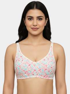 Susie White Garden High Support Seamed Everyday Non Padded Bra