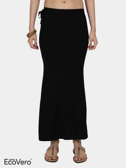 United Classic Black Beauty Flawless Fit Side Slit Saree Shapewear