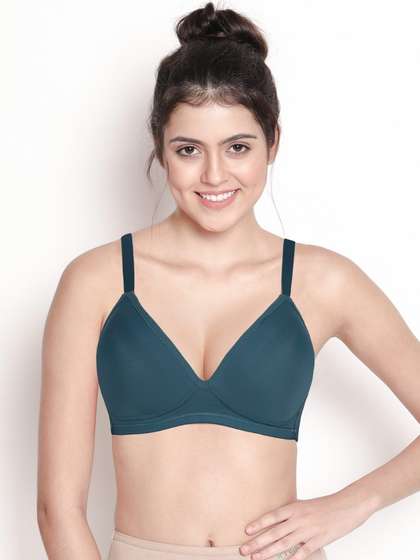 Taabu Ocean View Blue Padded Casual Full Coverage Bra