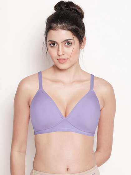 Taabu Lilac Purple Padded Casual Full Coverage Bra