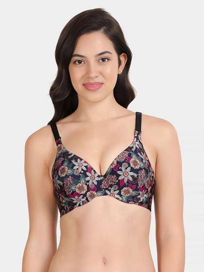 Shyaway HANA Multicolor Floral Broad Winged Seamless T-Shirt Bra