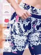 United Classic Blue White Bubble Pop Print Workout Leggings