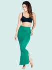United Classic Emerald Green Saree Shapewear With Side Slits