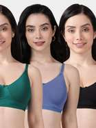 Susie Multicolor Solid Full Coverage Moulded Everyday Bra Combo A