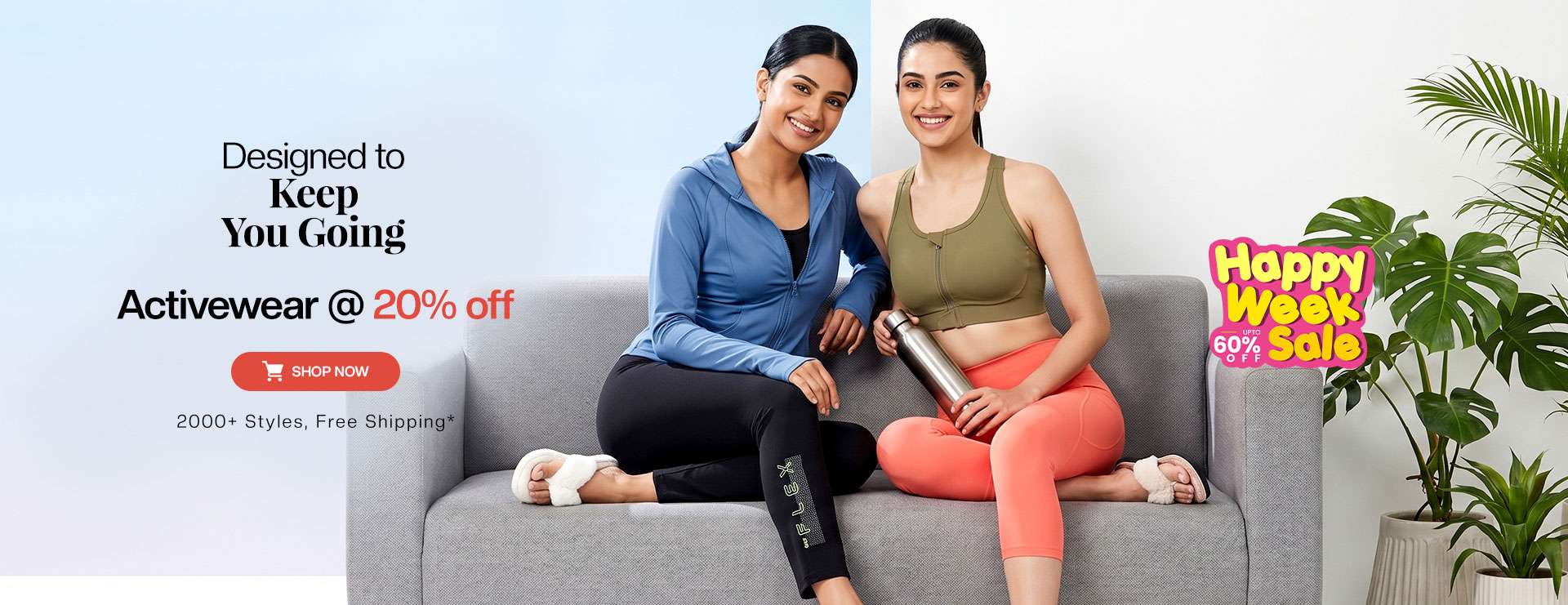Activewear flat 20%