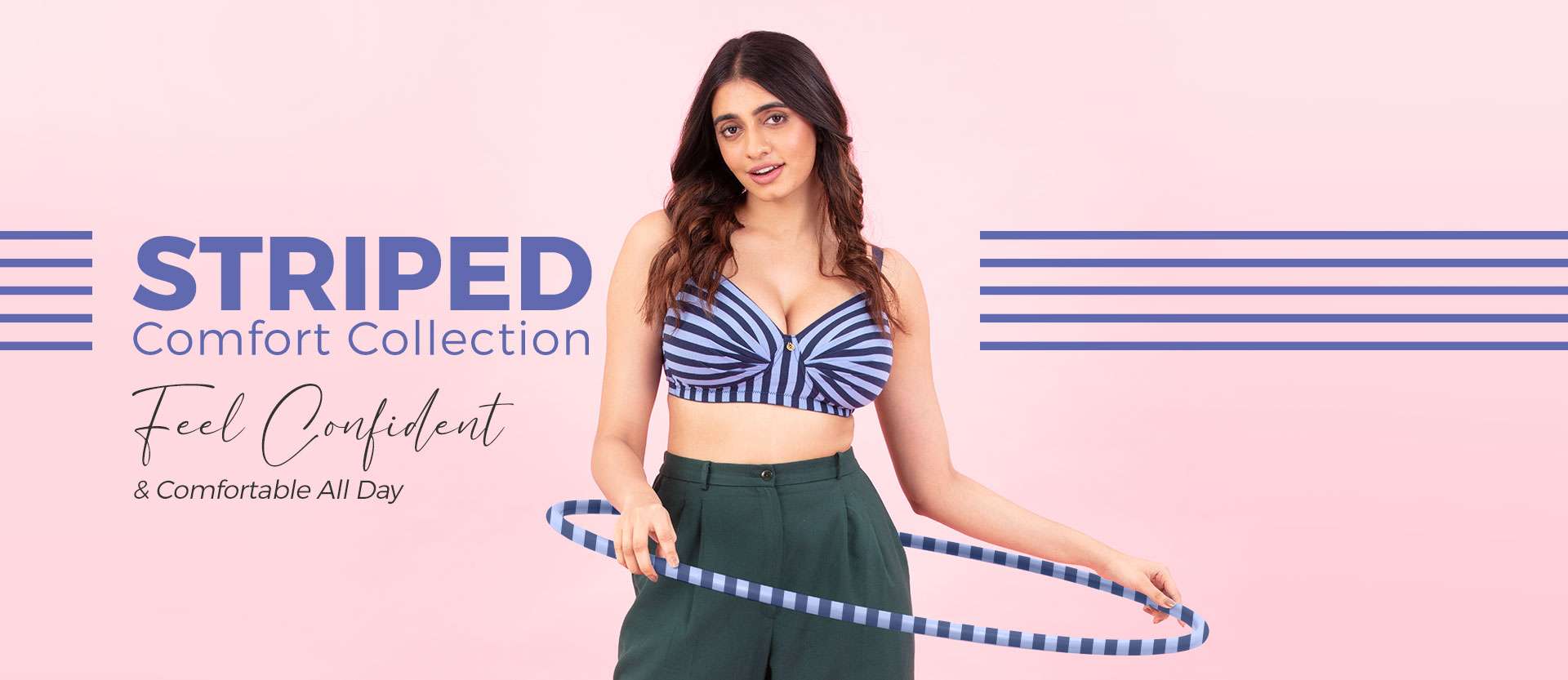 Striped Bras & Panties Banner Image