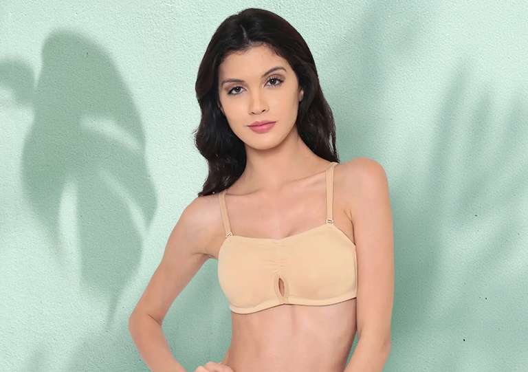 Full-Coverage Moulded Tube Bra