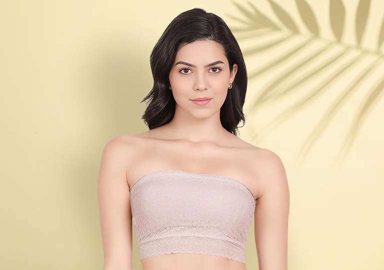 Full Lace Padded Tube Bra