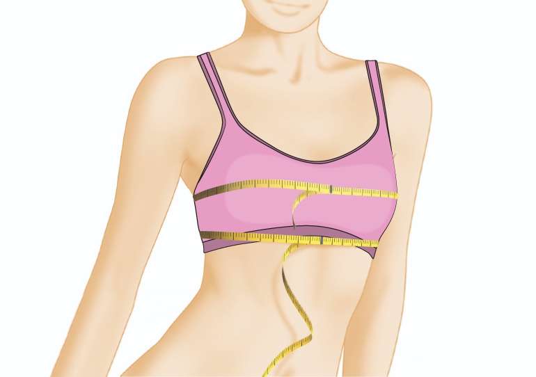 Measuring for perfect bra size