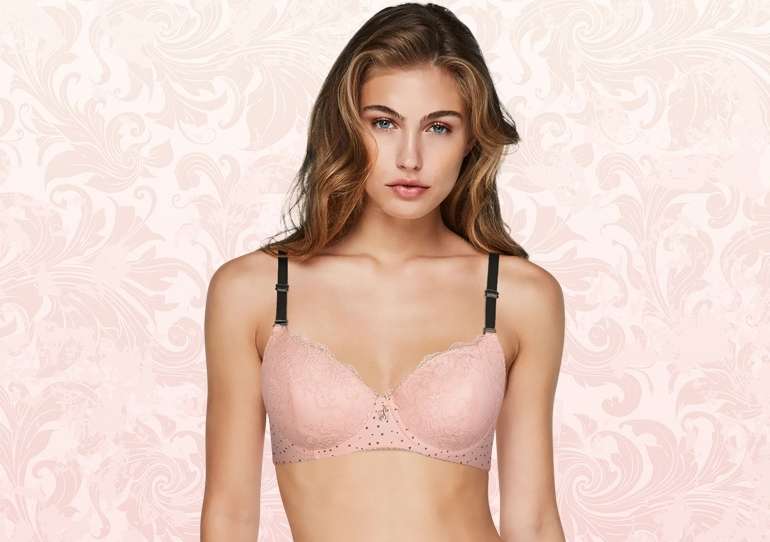 Peach Colour Bridal Bra