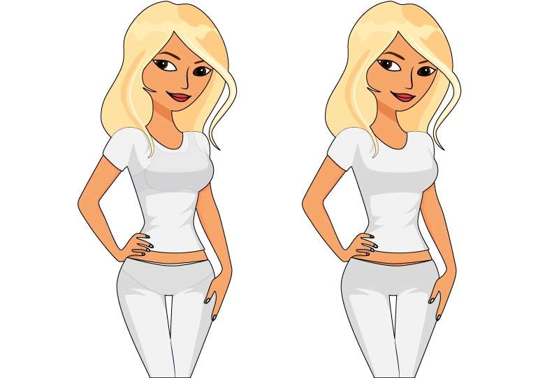 Wearing a White Underwear Under White Outfit