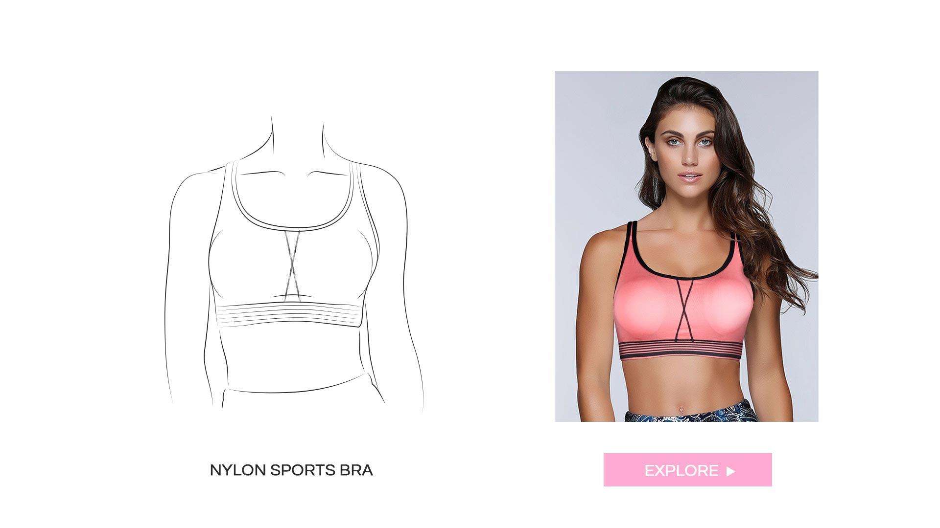 Nylon Sports Bra
