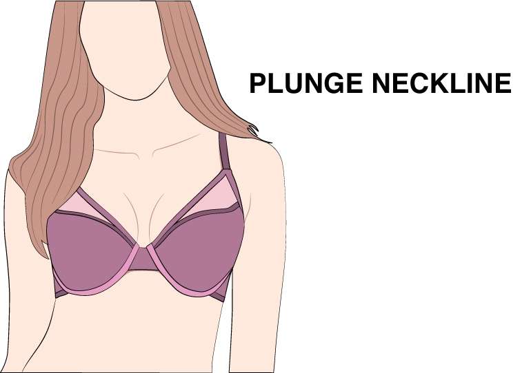 Plunge neckline