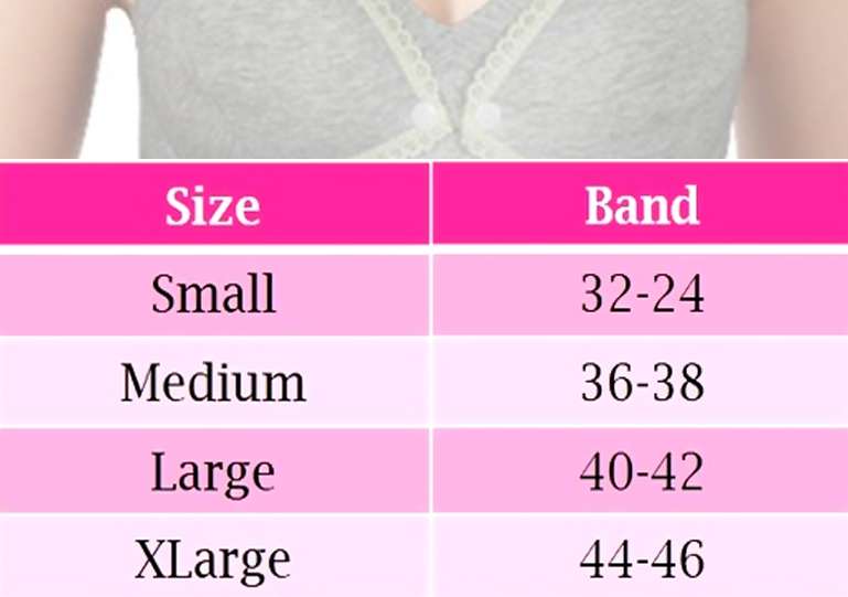 Nursing bra Band Size