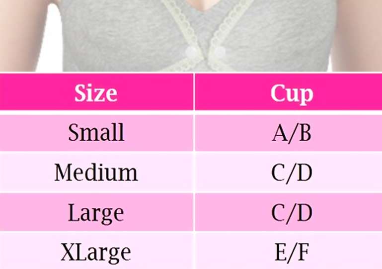 Nursing Bra Cup Size